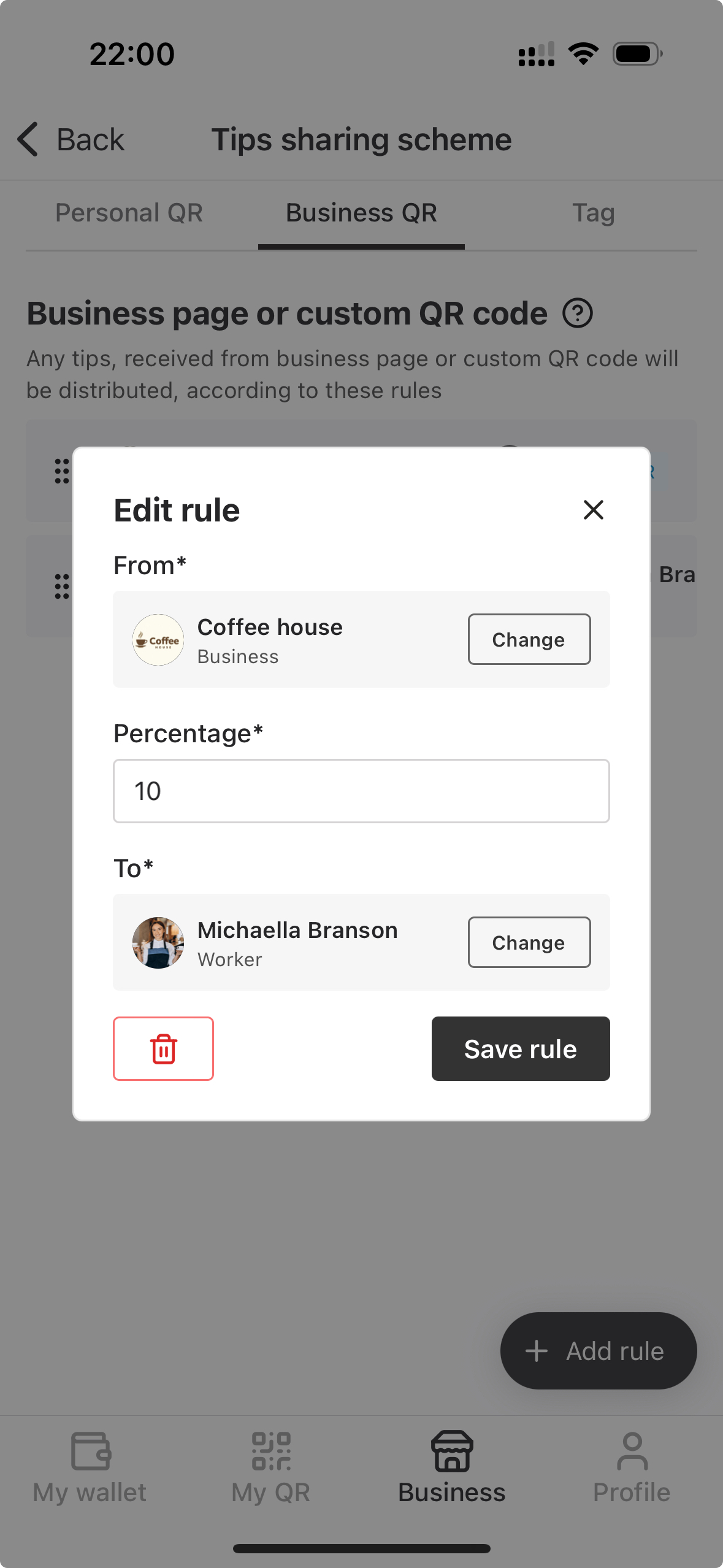 Add a rule
